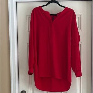 NYDJ Vibrant Red Blouse